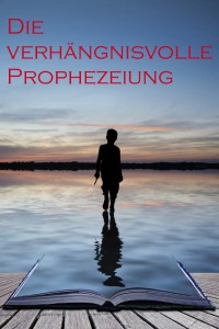 Junge läuft auf einem Buch aus Wasser