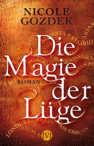 Cover zum Roman "Die Magie der Lüge" mit verschlungenen Namen