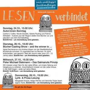 Woche unabhängiger Buchhandlungen - Veranstaltung bei Schwarz auf Weiß